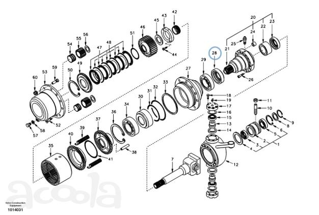 Запчасти на экскаватор SAMSUNG MX132W