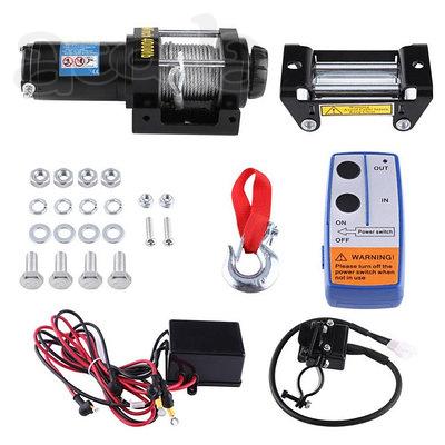 Лебедка ATV Electric Winch 12v, 4000LBS. (кевлар трос)