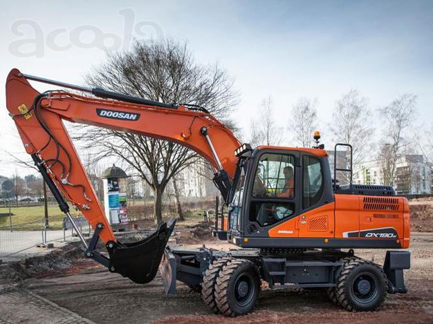 Услуги колёсного экскаватора Doosan 210